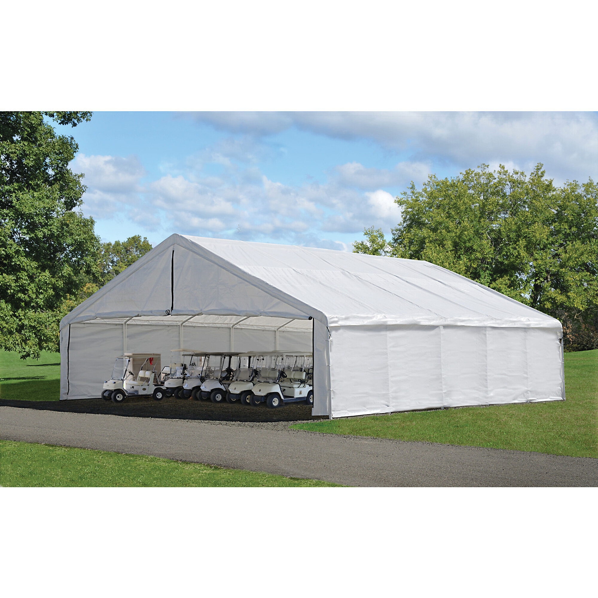 ShelterLogic Ultra Max Outdoor Canopy Enclosure Kit - Fits 30ft. x 30ft. Canopy, Waterproof, UV-Treated, Model# 27775